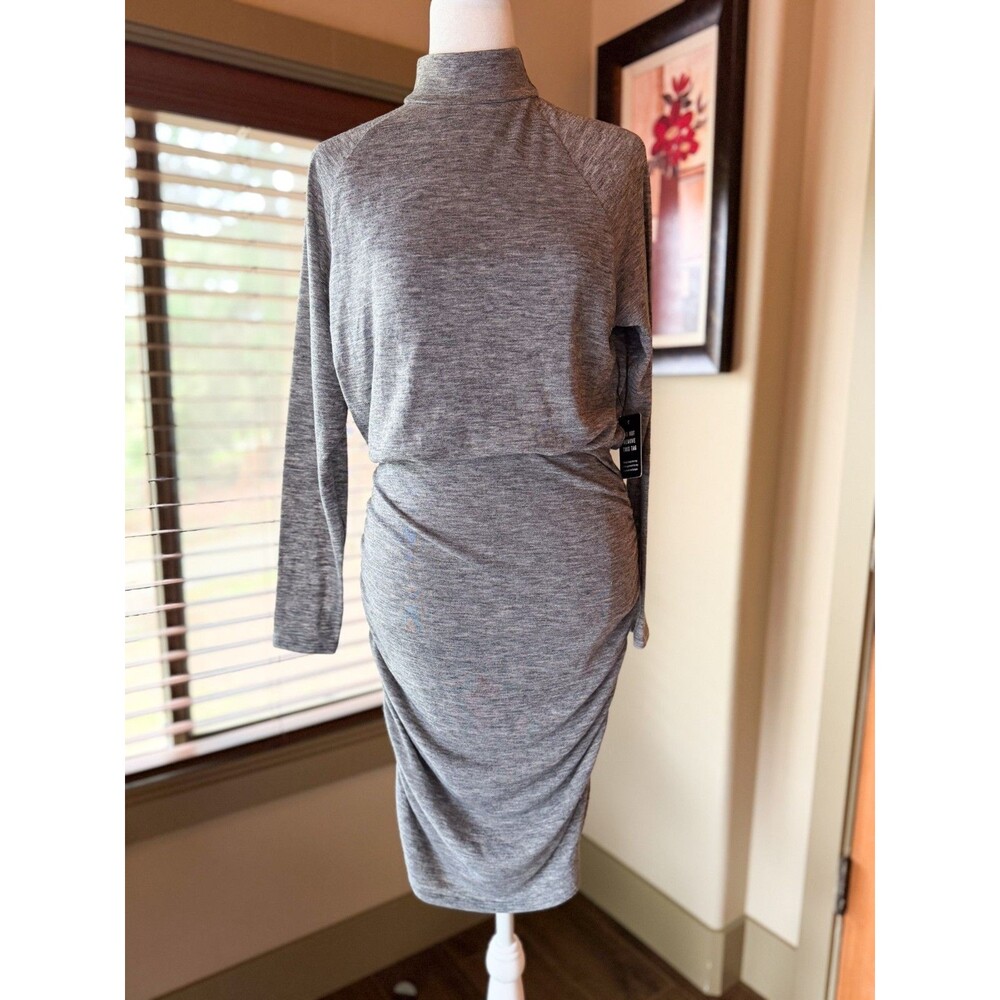 Stunning Heather Gray Express Dress, Size XS - NWT
